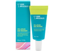 Good Molecules Azelaic Acid Treatment – Kalmerende crème voor roodheid, donkere vlekjes en ongelijkmatige teint – Verfijnt textuur, verheldert en ondersteunt de huidbarrière – Geschikt voor gevoelige huid, 30 ml