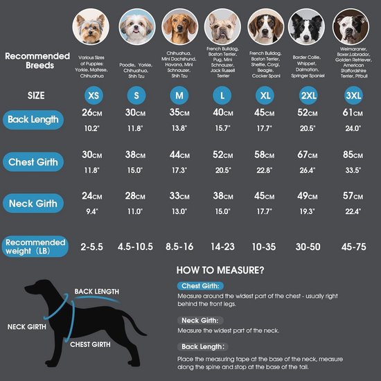 Grijze winterjas met harnas voor middelgrote en grote honden