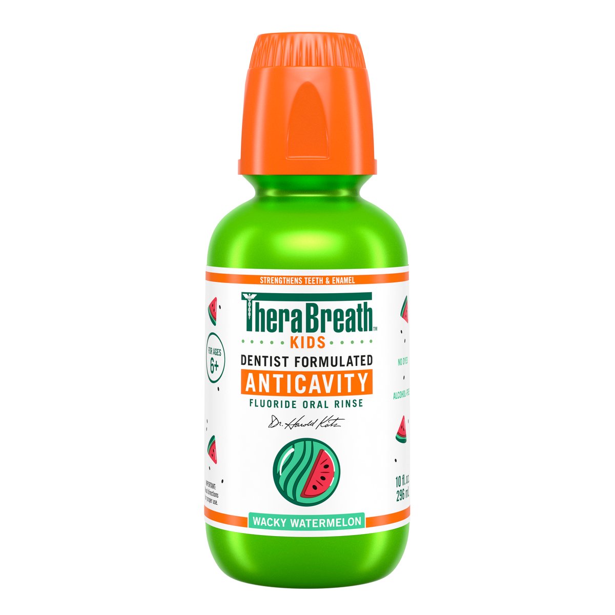 TheraBreath Kids Mouthwash with Fluoride – Wacky Watermelon – Mondwater voor Kinderen – 296ml