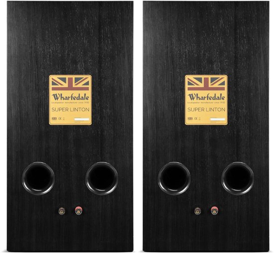 Wharfedale Super Linton Drie-weg Standmount - Kevlar Woofer - AMT Tweeter - Hoogwaardige Geluidskwaliteit - Zwart van Merkloos — afbeelding 3