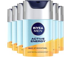 NIVEA Men - Wake-up Gezichtsgel Active Energy - 6 x 50 ml - Voordeelverpakking