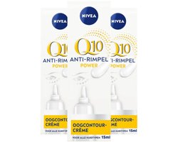 NIVEA Oogcontourcrème Q10 Anti-Rimpel - 3 x 15 ml - Voord...