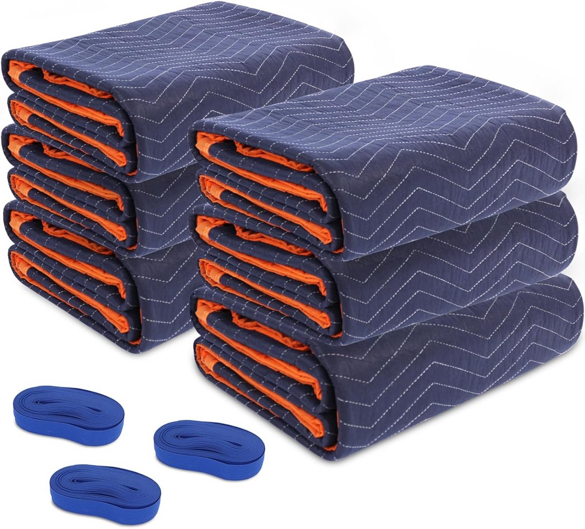 Zware Bewegende Dekens 72x80 Inch met Elastische Band – Duurzame Meubeldekens voor Verhuizen