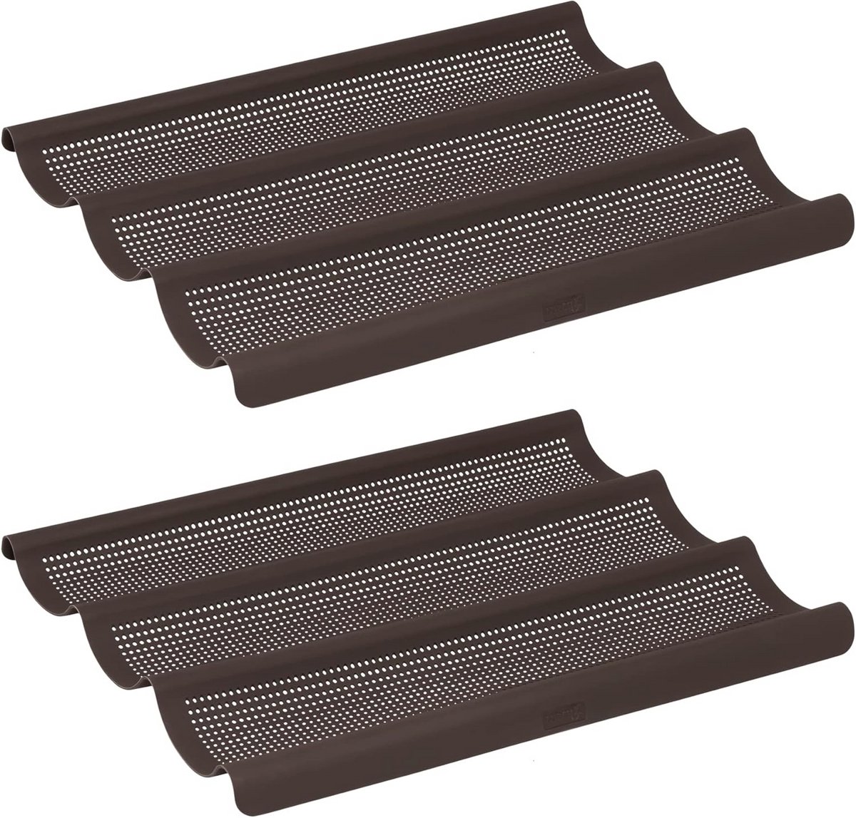 Set van 2 broodbakvormen voor zelfgemaakte baguettes van 36 cm - 100% BPA-vrij siliconen