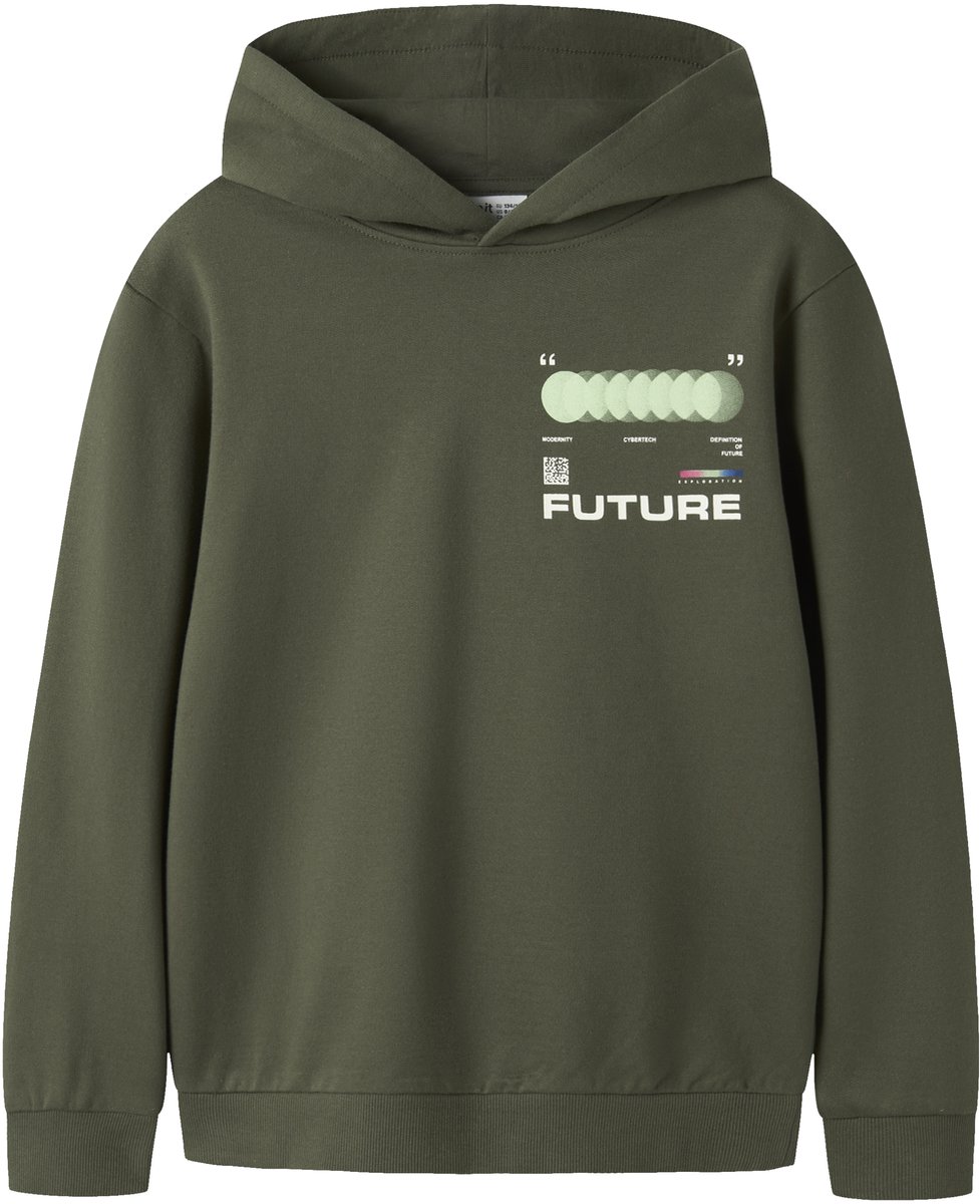 NAME IT - NKMNIGO LS NREG SWEAT WH BRU BOX - Jongens - Sweaters