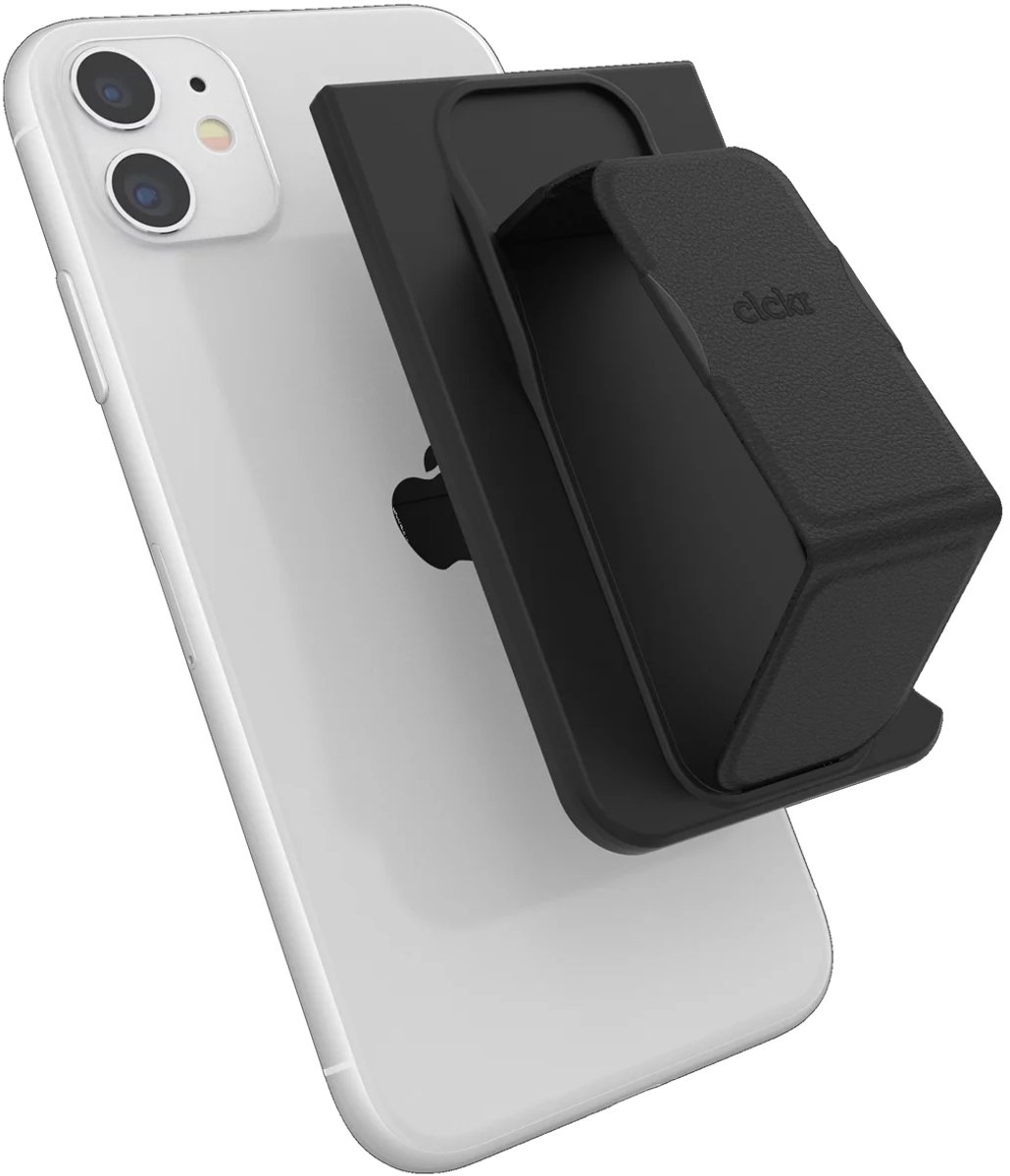 CLCKR - Universal Slim stand & Wallet - Zwart