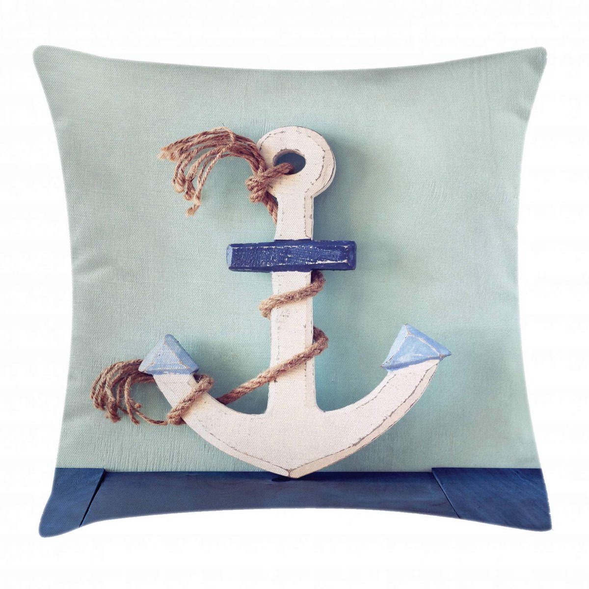 ABAKUHAUS Anker-Kussenhoes – Dubbelzijdig bedrukt – 40x40 cm – Multicolor Blau