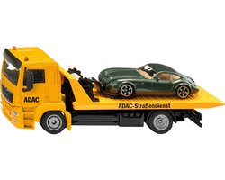 SIKU 2722, Dépanneuse, échelle 1:55, métal/plastique, jaune, fonctions originales, incl. voiture de speelgoed