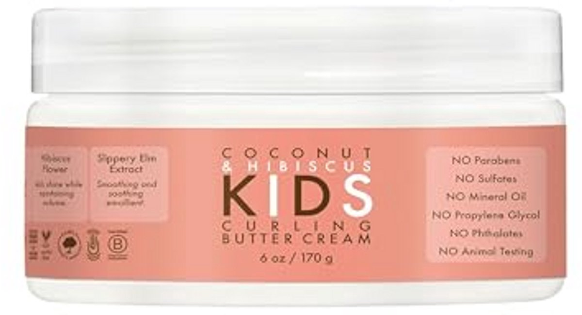 Krulboter voor Kinderen met Kokos en Hebiscus - 170G