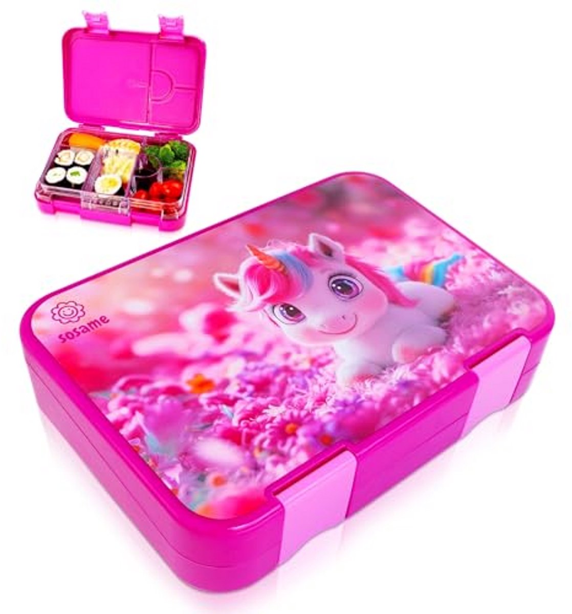 Bento Lunchbox voor Kinderen met 6 Compartimenten - Lekvrij en Duurzaam