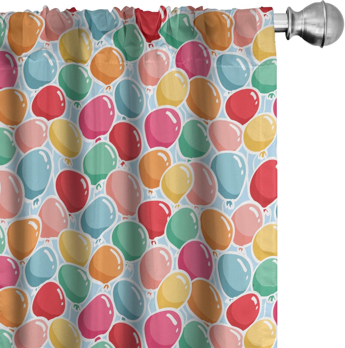 ABAKUHAUS Party Voorhangen – Geometrische 2x75x175 cm – Multicolor Mehrfarbig