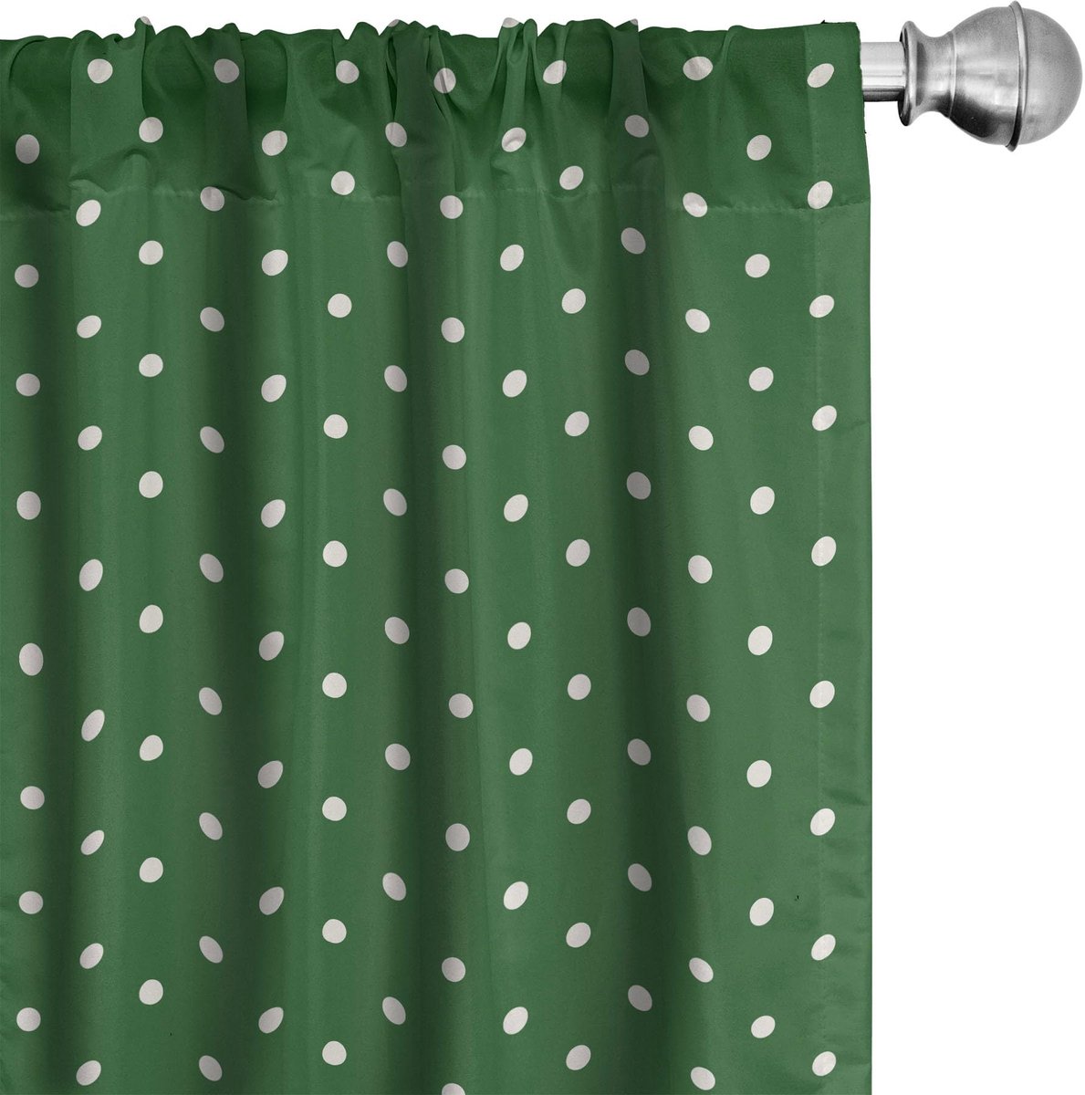 ABAKUHAUS Gordijnen – Geometrische patronen – 2x75x245 cm – Groen/Wit