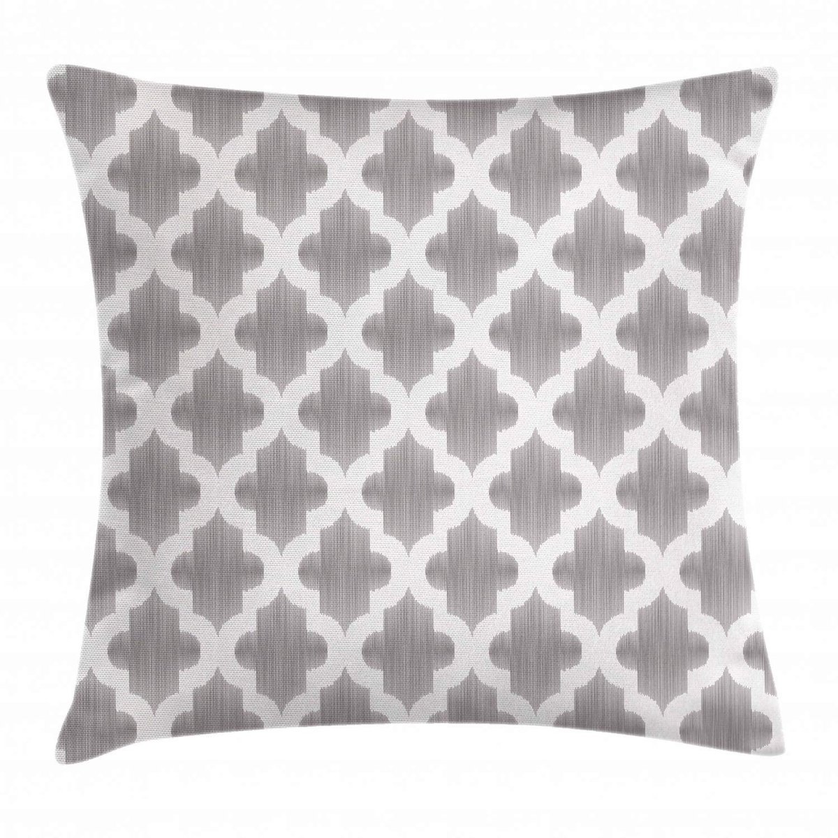 ABAKUHAUS – Kussenhoes 40x40 cm – Grijs/Wit Damast – Wasbaar