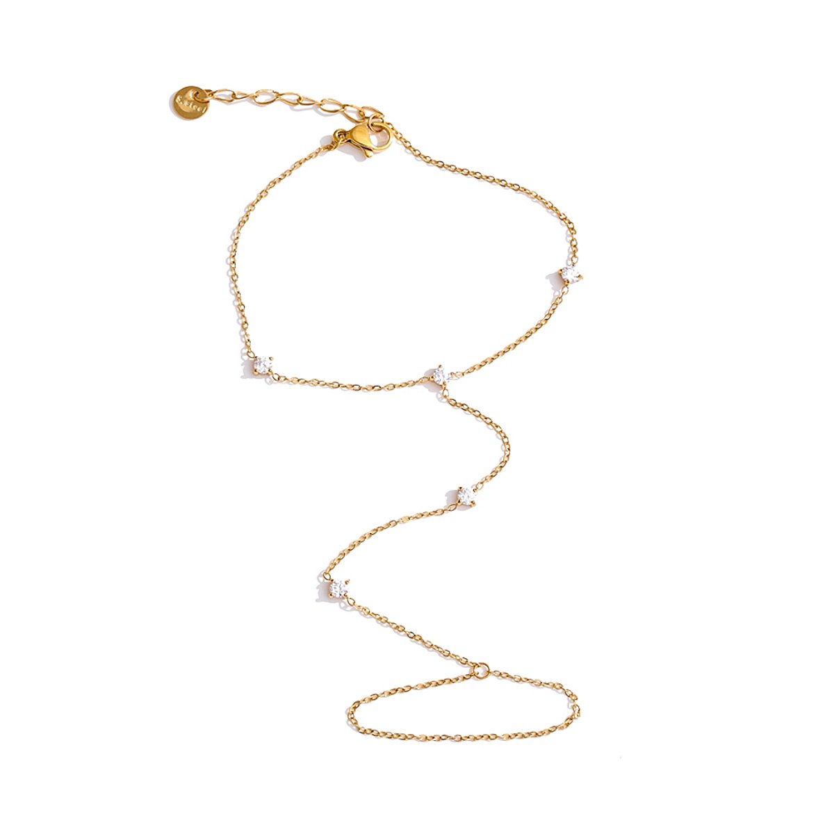 Hand Chain Armband - Nove Gold | 18 + 3 cm | Stainless Steel | Fashion Favorite