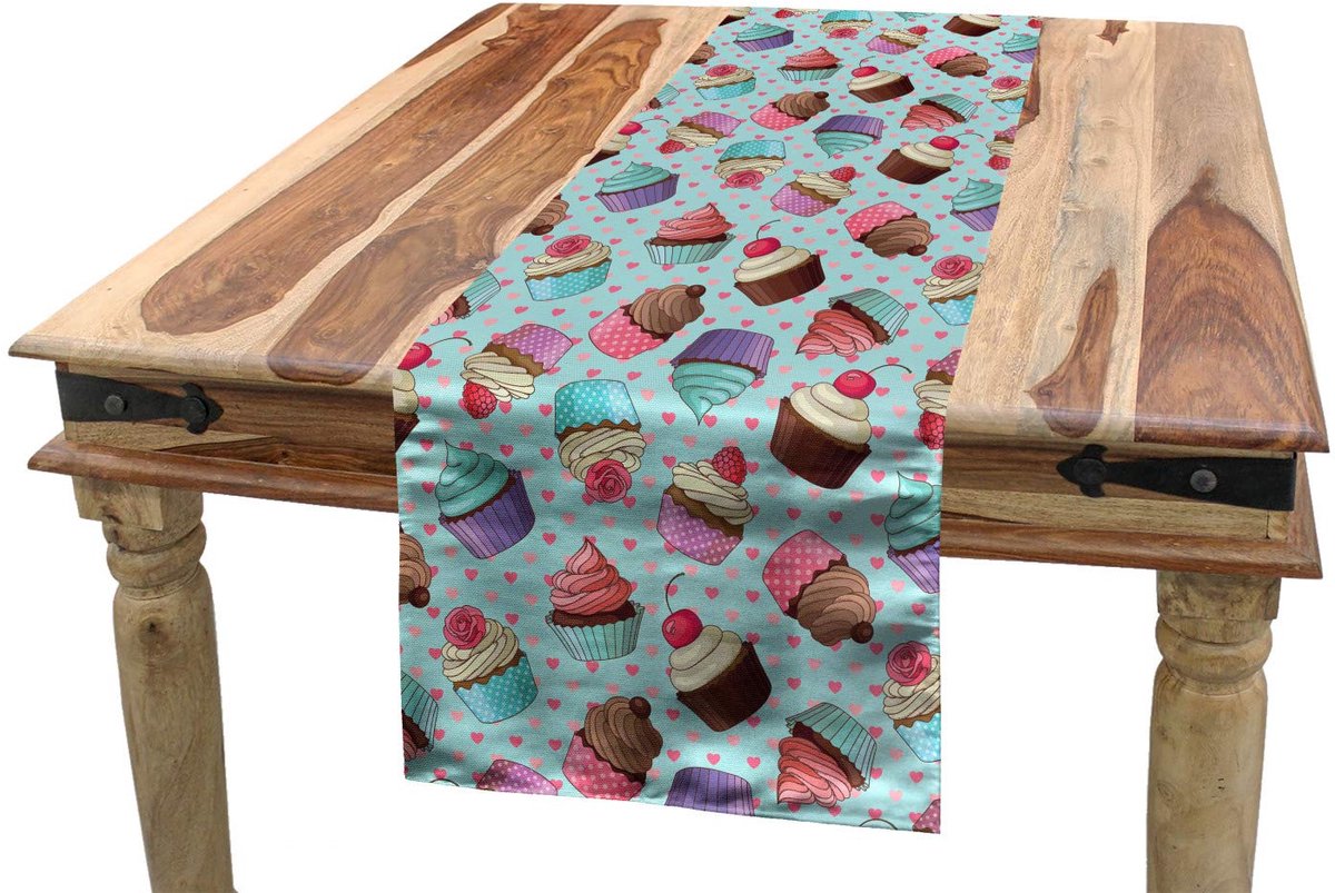 ABAKUHAUS Dessert-tafelrunner – Rechthoekig – 40×180 cm – Veelkleurig