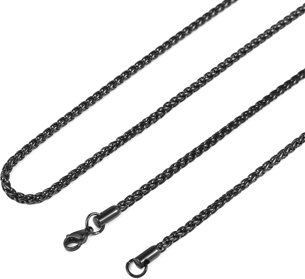 Halsketting met Tarweketting - Roestvrij Staal voor Heren en Dames - Sleek Design