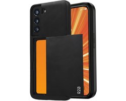 R2B Hoesje geschikt voor Samsung Galaxy S22 met Pasjeshouder - 3 Pasjes - Screenprotector - Telefoonhoesjes - Gsm Hoesje - Phone Case - Model Utrecht