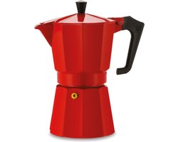 Italiaans koffiezetapparaat - PEZZETTI - ITALEXPRESS - Aluminium - 6 kopjes - Rood