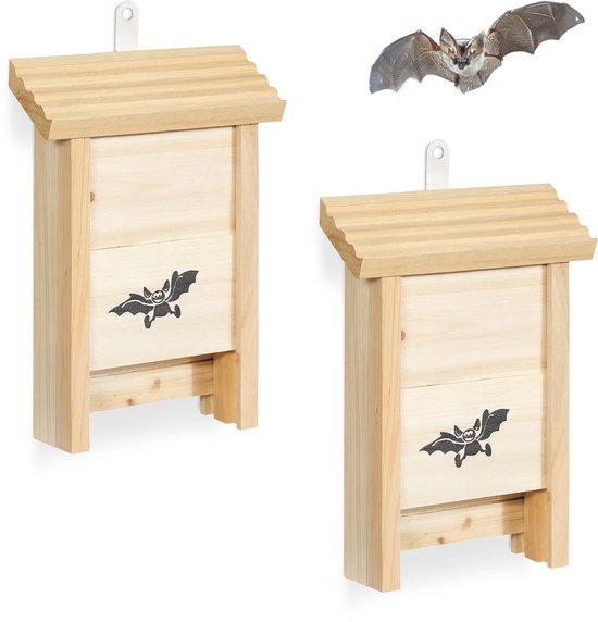 Vleermuiskast - set van 2 - hout