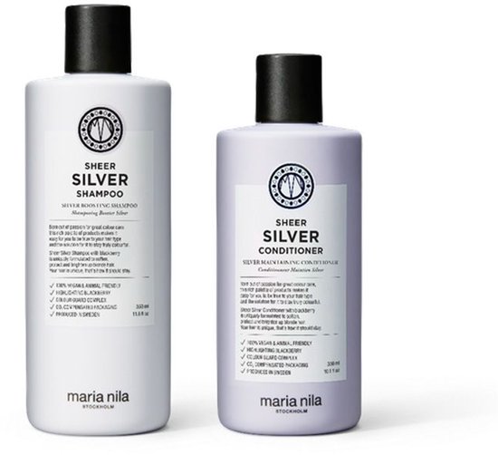 Maria Nila Sheer Silver Shampoo 350ml + Conditioner 300ml