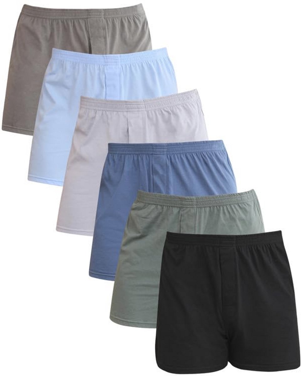 Boxershorts voor heren - Comfortabele katoenen boxers (6-Pack)