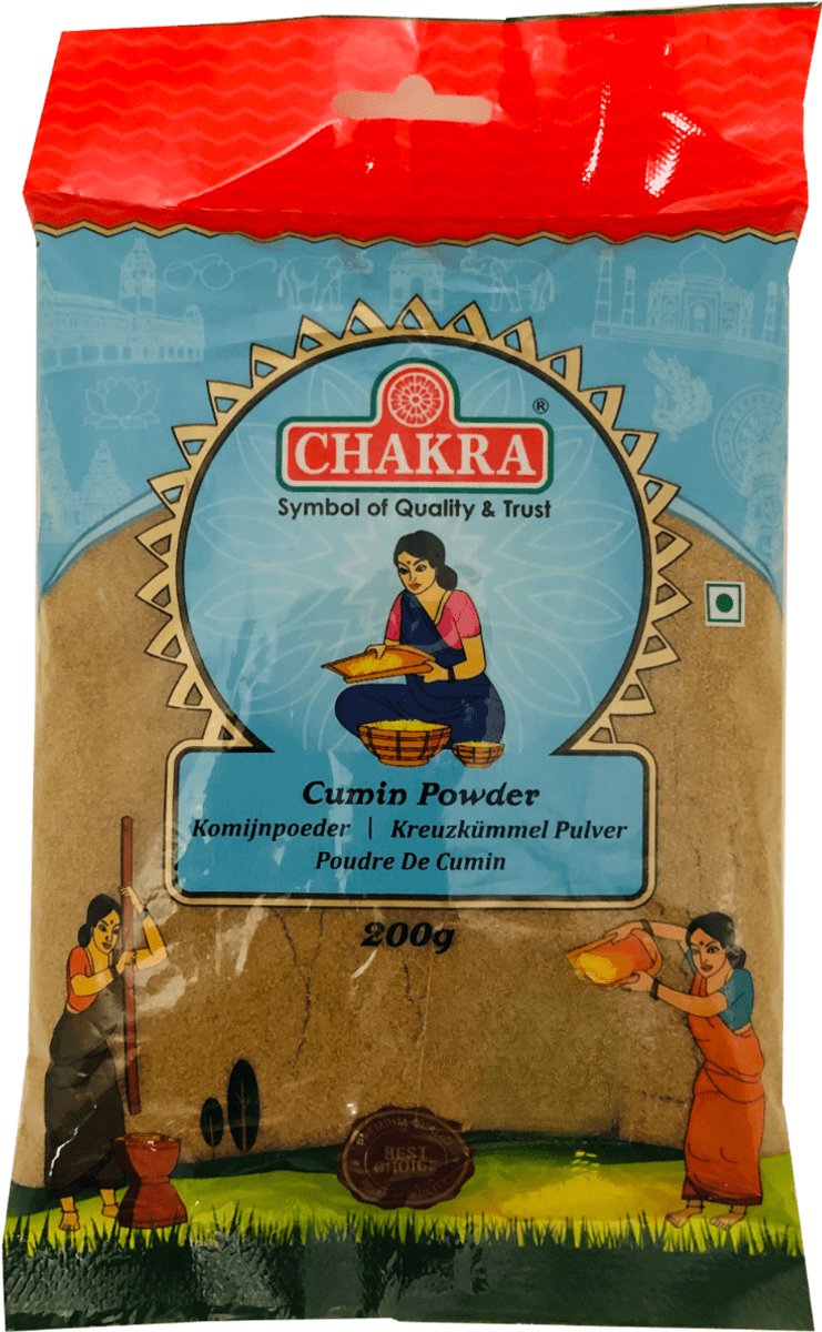 Chakra - Komijnpoeder - Cumin Powder - 3x 200 g