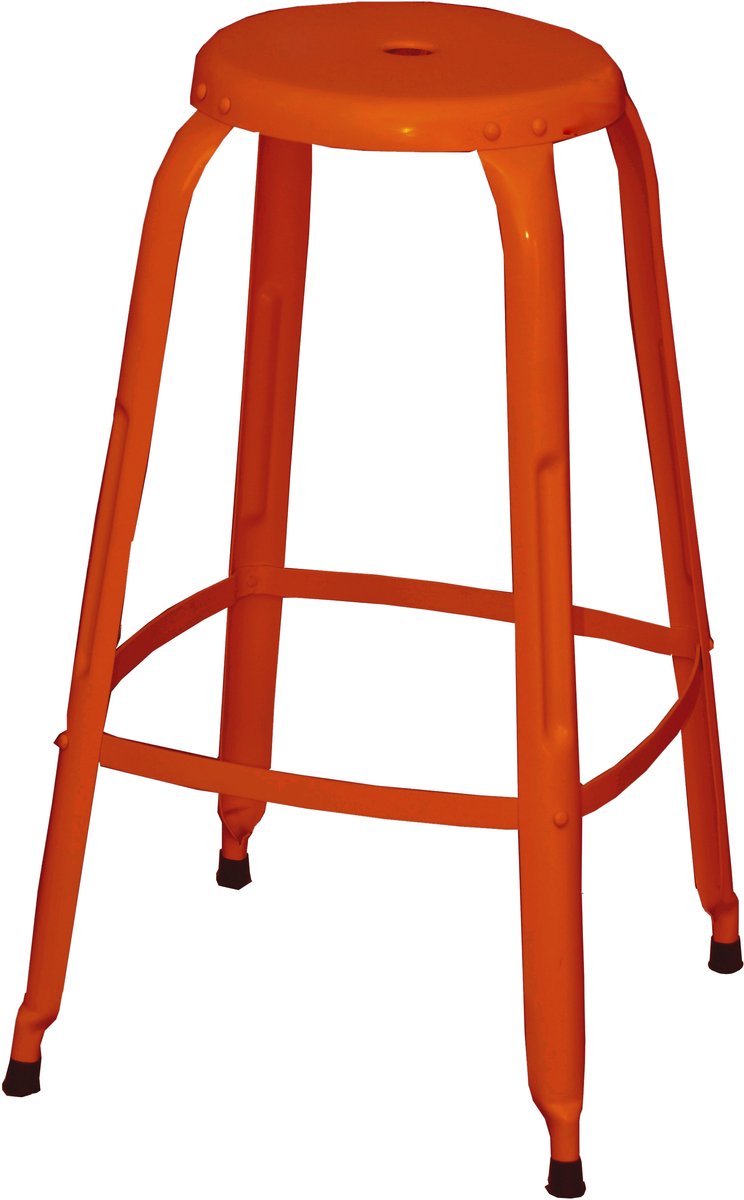 Iron-Barkruk - 74 cm - Rood Metaal