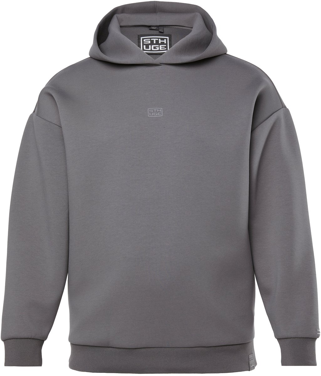 STHUGE - Heren - Hoodie trui met capuchon - Grafietgrijs - Maat L