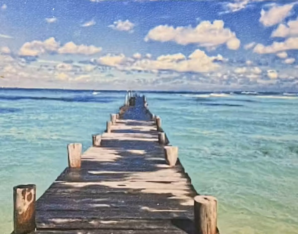 Diamond Painting Set 30x40cm - Pier - GD76758 - Full size ronde steentjes - Gratis verzonden