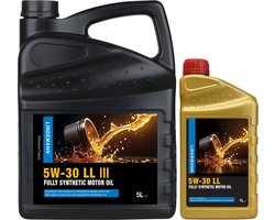 Lindemann Motorolie 5W30 LL - 5L + 1L
