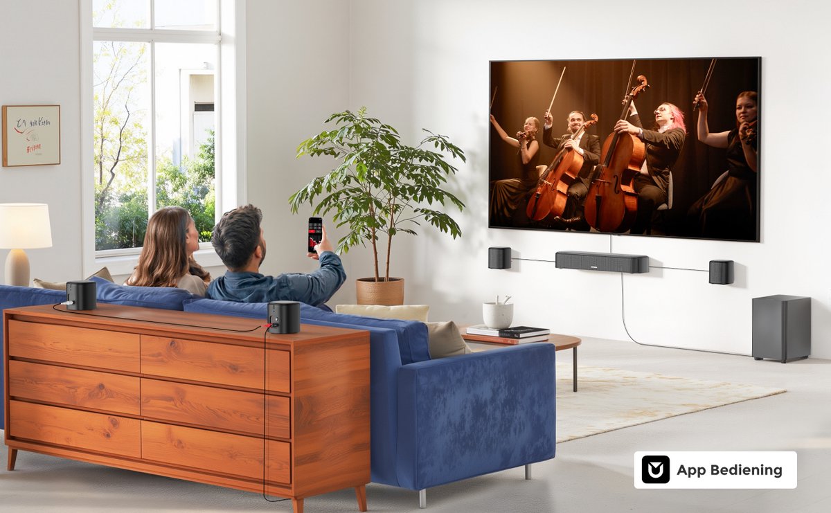 ULTIMEA 7.1 Soundbar Dolby Atmos met Subwoofer Zwart - afbeelding 3