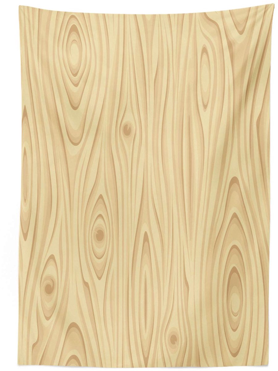ABAKUHAUS – Tafelkleed beige satijn 140 x 170 cm – met de hand genaaide randen