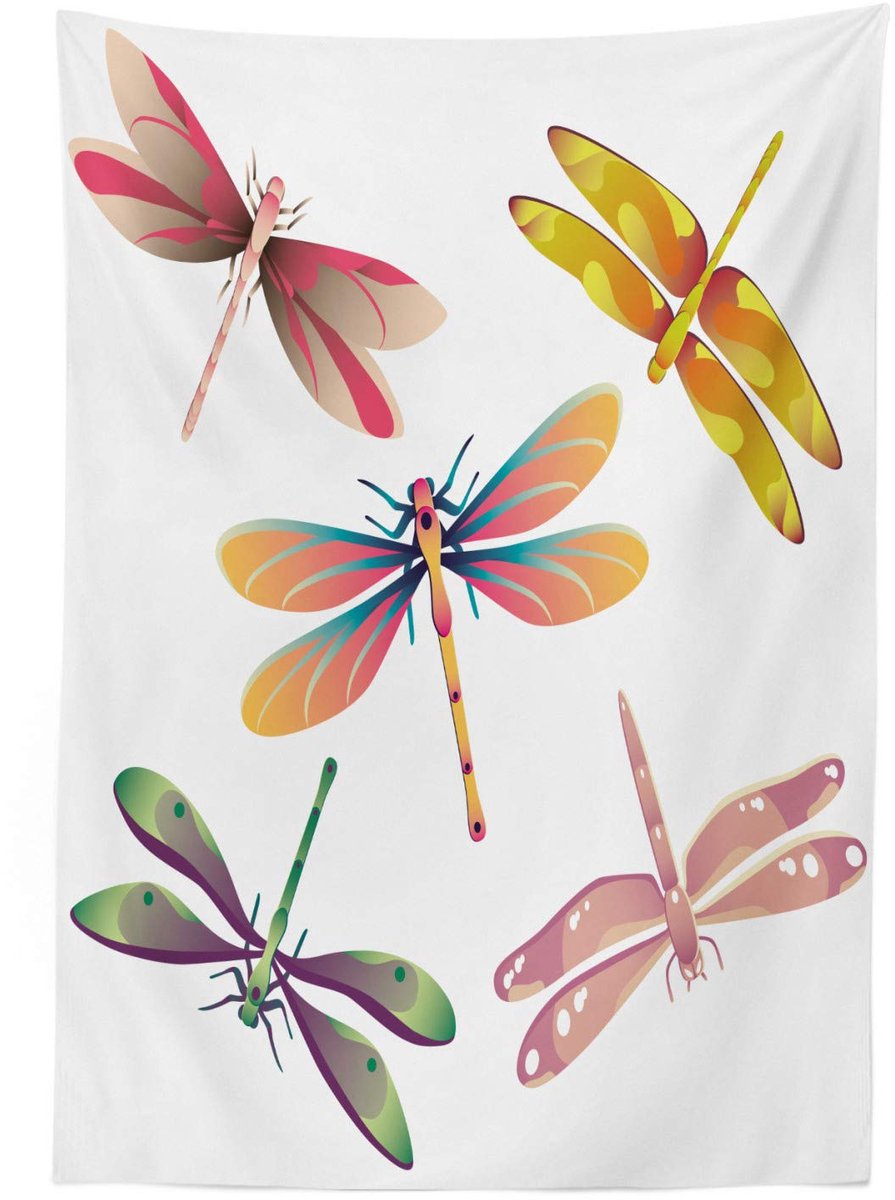 ABAKUHAUS Libelle tafellaken – 140x240 cm – satijnmix, machinewasbaar