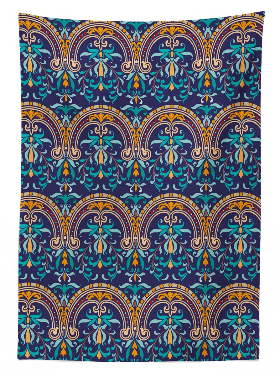 ABAKUHAUS Herfst-damast Tafelkleed – Barok – 140x200 cm – Donker Lavendel
