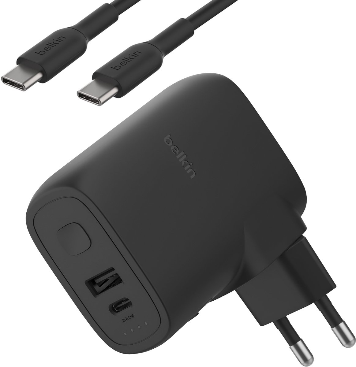 Belkin Netlader voor USB-C / USB Ingebouwde externe batterij 5000mAh Zwart