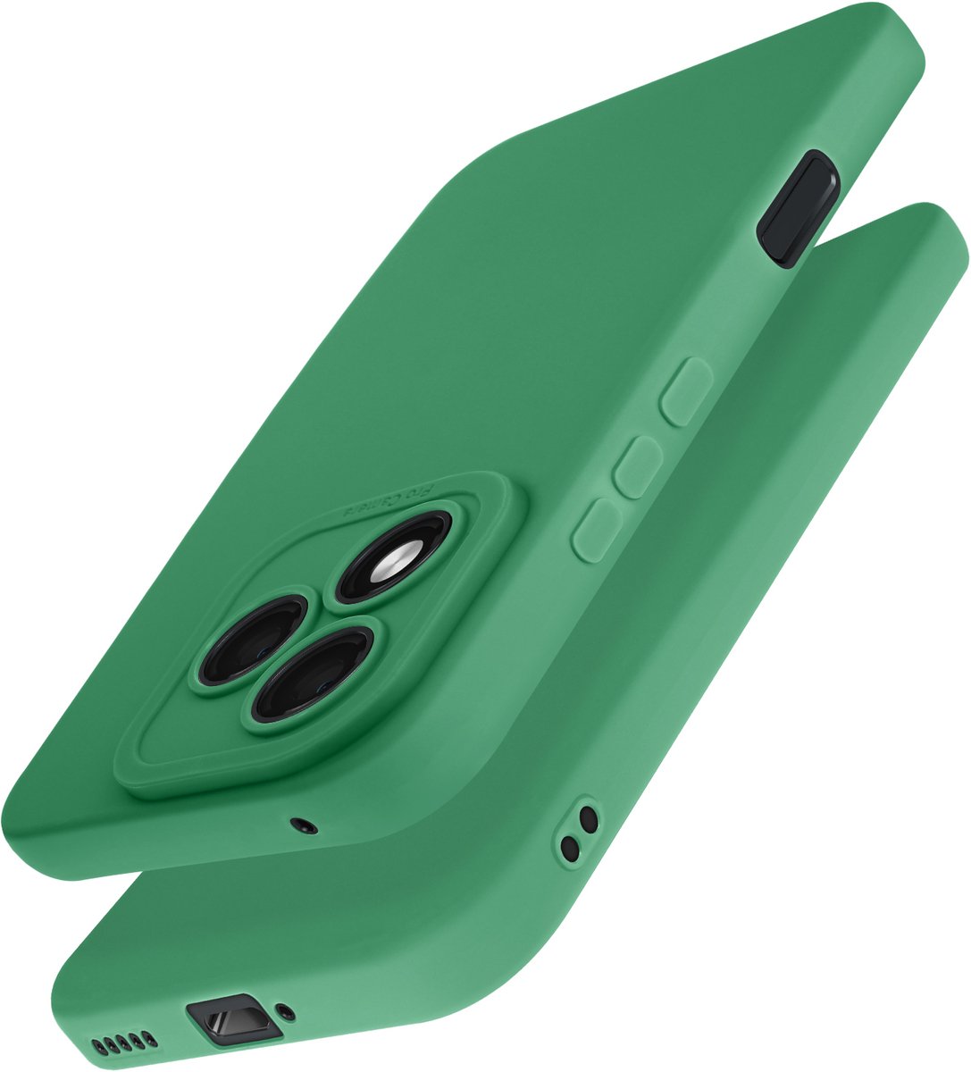 Avizar Beschermde dekking Geschikt voor Honor 400 Lite Silicone Smooth Camera Block, Groen