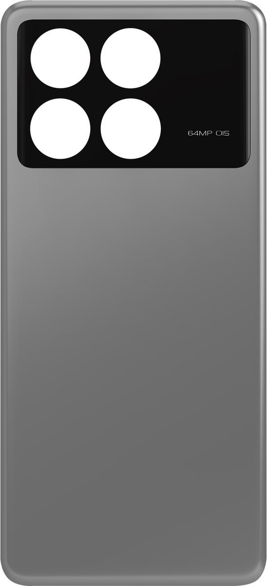 Xiaomi, Batterijdeksel voor Xiaomi Poco X6 Pro Grijs Origineel Service Pack, Grijs
