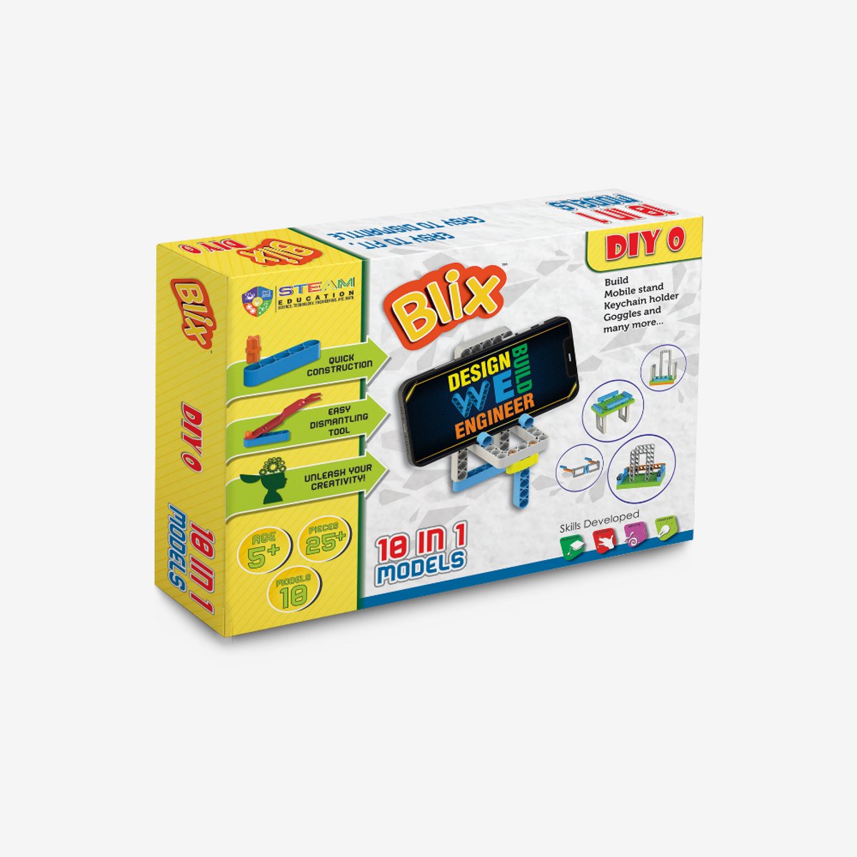 Blix STEM Bouwset Maak Het Zelf – Technisch Speelgoed – Constructiespeelgoed – Educatief Speelgoed – 5+ Jaar
