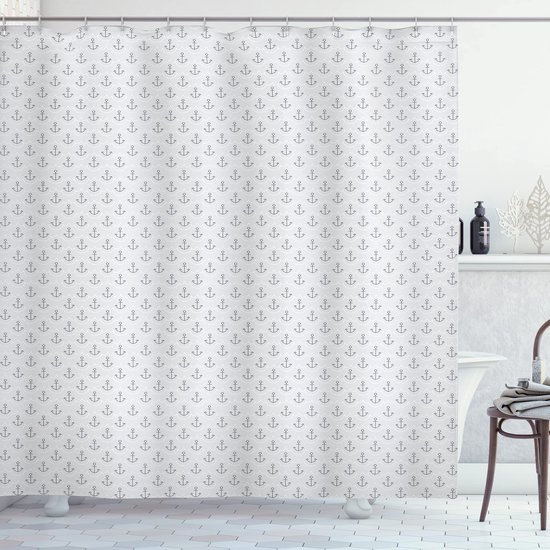 ABAKUHAUS – rideau de douche – sc_40458_175x180_de – gris/blanc