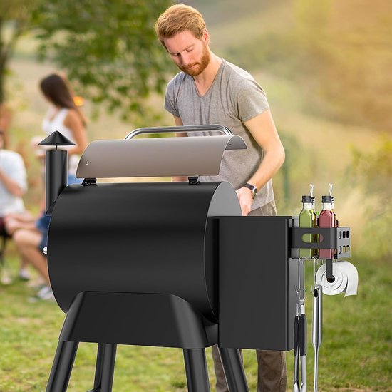 Zijmanden, opbergdozen, BBQ-accessoirerekken met haken en BBQ-accessoire-opbergdozen geschikt voor Z-Grills, Pitboss, Pro 22, 34, 575 en andere BBQ-grills. van Merkloos — afbeelding 3