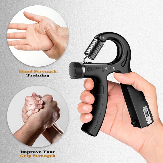Grip Strength Tester, 180 kg/396lb handgreep dynamometer - handheld digitale grip meetmeter apparaat Trainer Power, USB/batterij -geopereerde grip tester voor sport, school, thuis