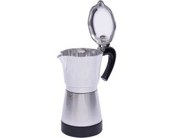 Espressomachine - Koffiezetapparaat - Italiaanse Koffie - Afneembare Basis - 300 ml - Zilver