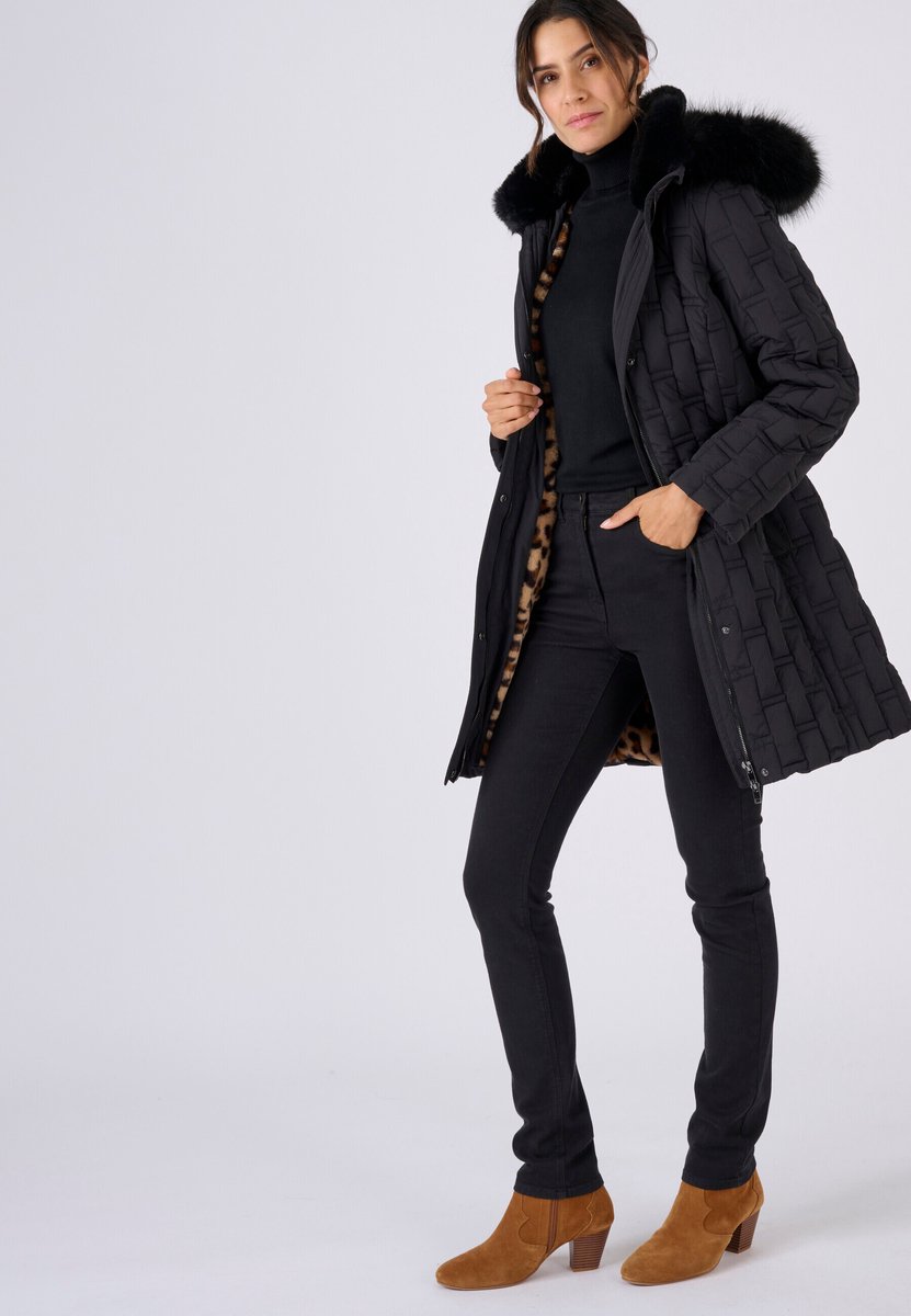 Damart Gewatteerde sierlijke parka Dames – 42-44 Zwart