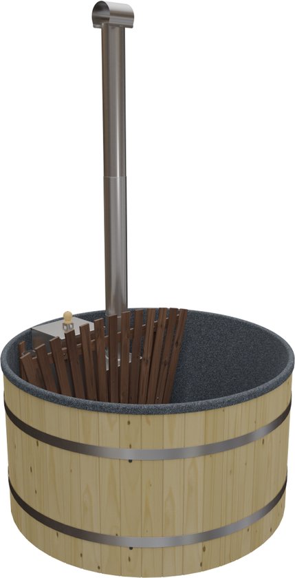 Welltub Family Hottub Antraciet - Vurenhouten Look & - Welltub - €2.095,00