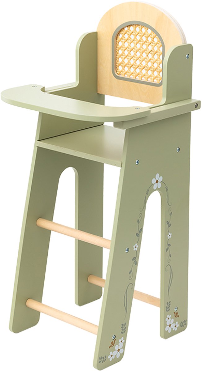 Kinderstoel poppenstoel groen voor uw pop afm B 27 x L 25 cm x H 56,8 cm