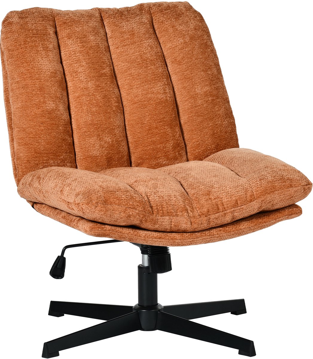 MEUBLES COSY – CONFODL – draaifauteuil – chenille kruisvoet – papaja