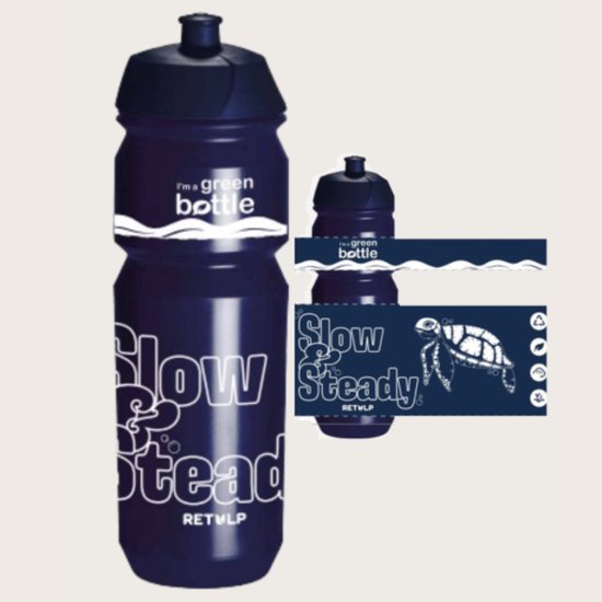 Retulp Bio Bidon Pakket - Bidons - Waterflessen - Sport - Waterfles - Drinkfles - Bidon - 750 ml - 2 stuks - Blauw — afbeelding 3