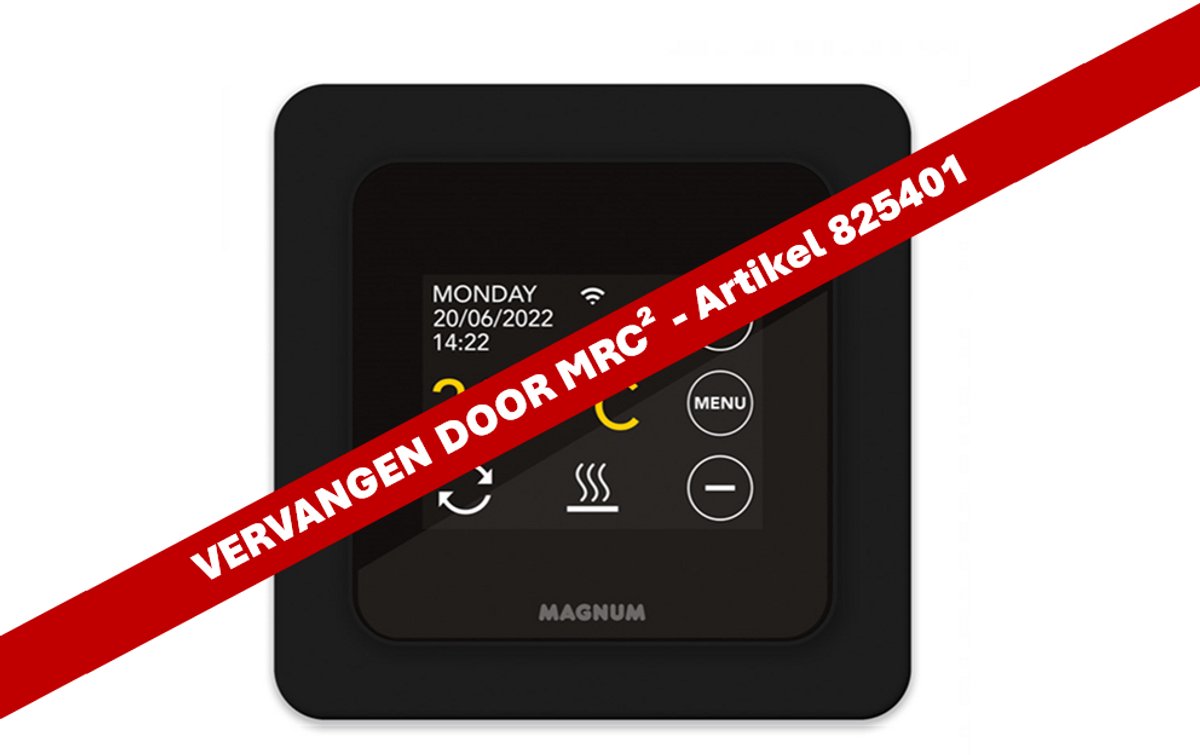 Remote Control WiFi, digitale klokthermostaat | RAL 9011 (Grafietzwart)