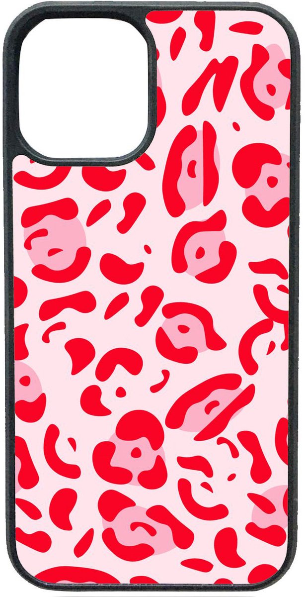 Telefoonhoesje - ROZE PANTERPRINT - Iphone 14 Plus