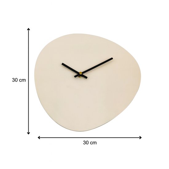 NUOVO Horloge Murale Ronde en Bois d'imitation de 30 cm, Salon, Chambre